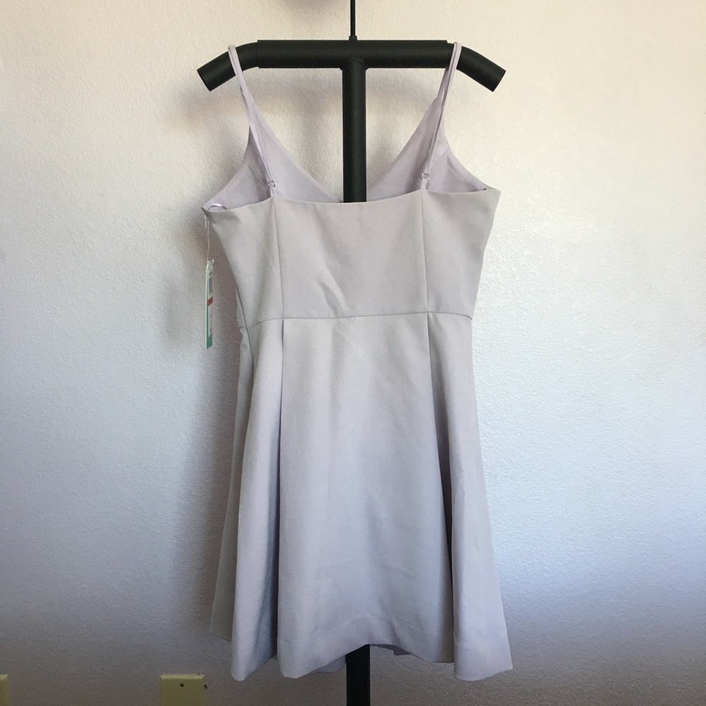 GB Lavender V-Neck Swing Dress - Picture 5 of 7